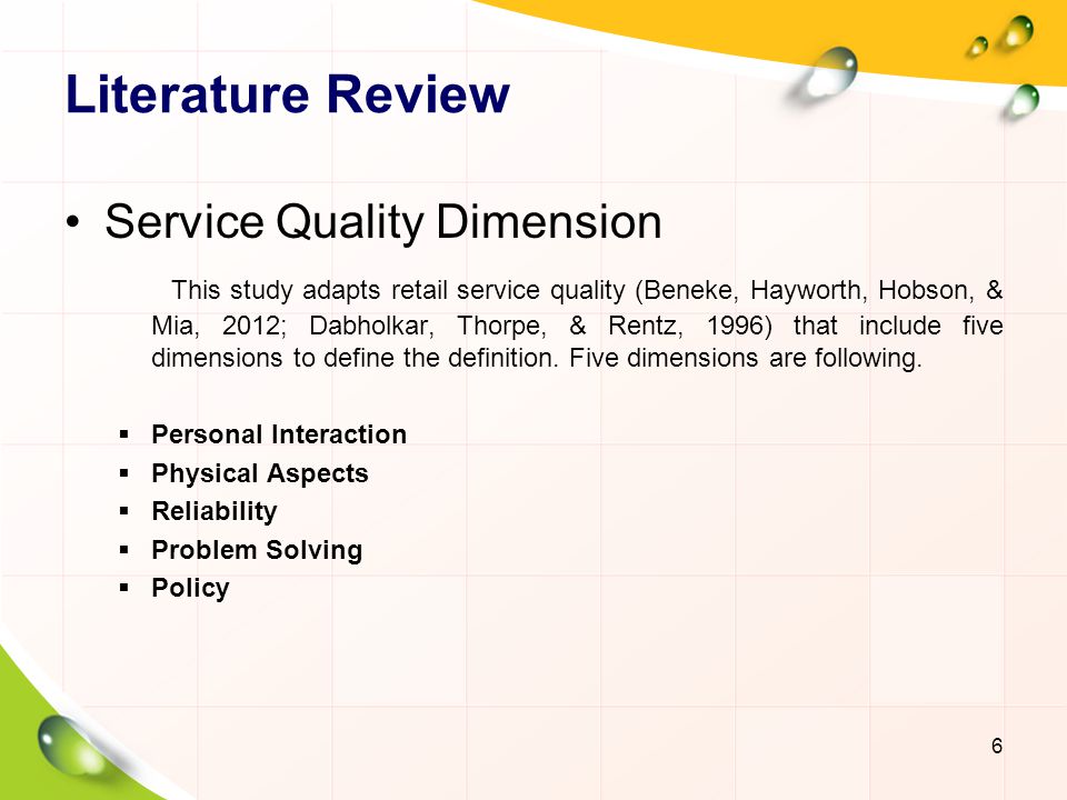 Service Quality Models Review Literature